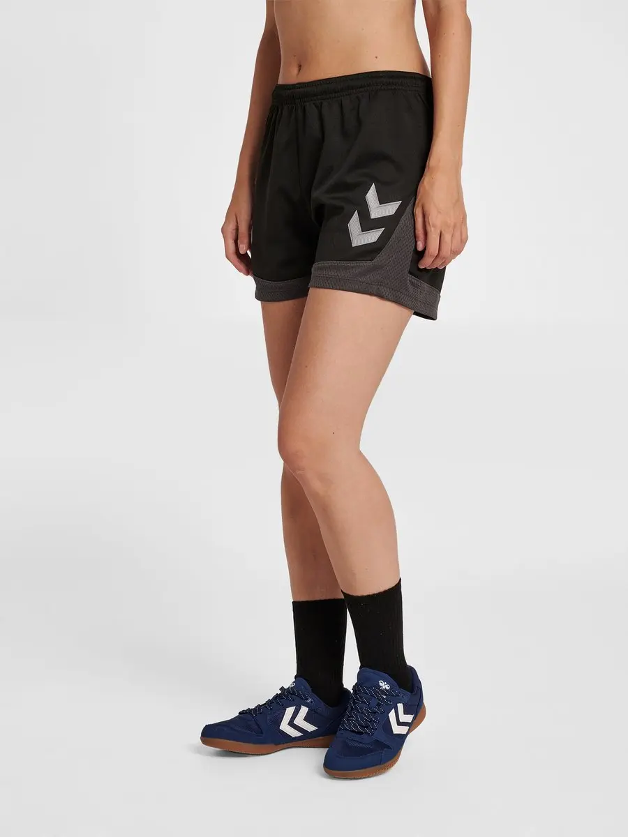 Hummel Lead Poly Short Dames Trainingsbroek XS - Zwart