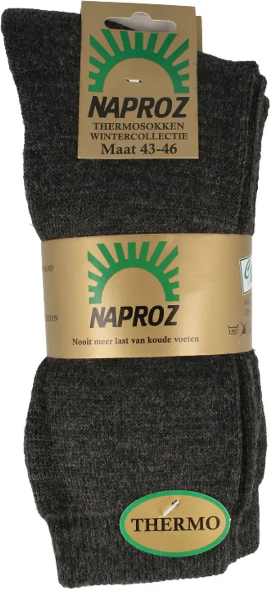 Naproz Thermo Sokken Grijs 43-46