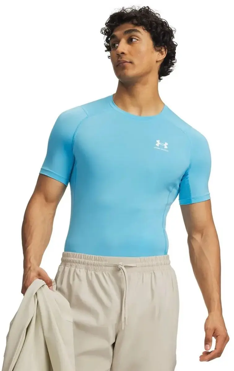 Under Armour HeatGear Armour Comp T-shirt - L - Blauw