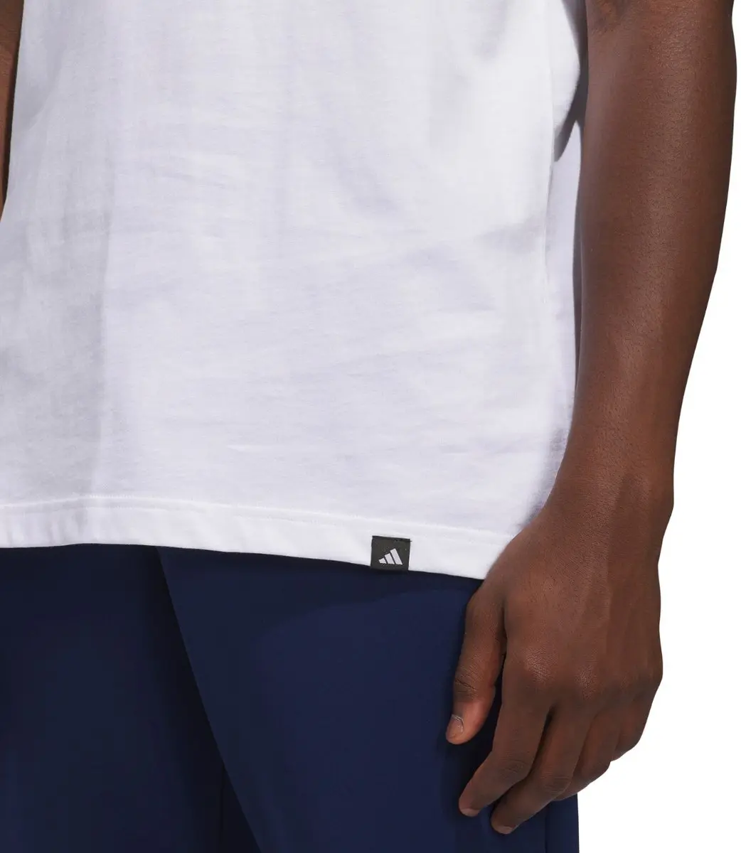 Adidas Sportsman Mountain Graphic T-shirt Heren - M - Wit
