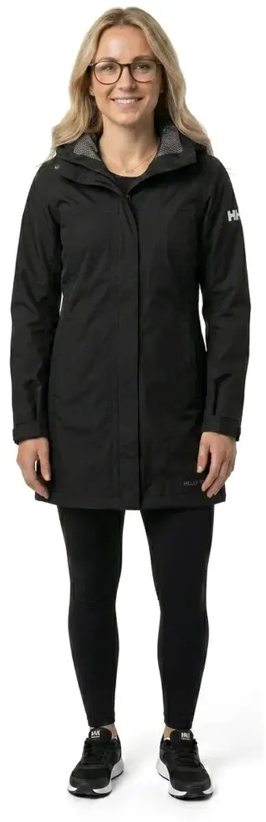 Helly Hansen Aden Long Jas - Vrouwen M - Zwart