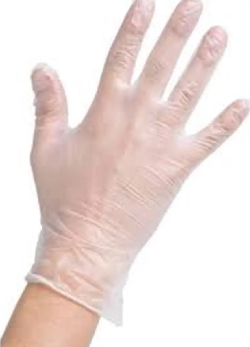 Natalis Handschoenen Vinyl - 10 Stuks Wit