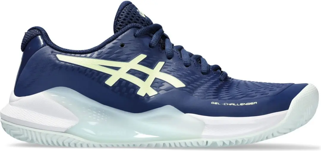 ASICS Gel-Challenger 14 Sportschoenen Vrouwen 42 - Donkerblauw/Geel