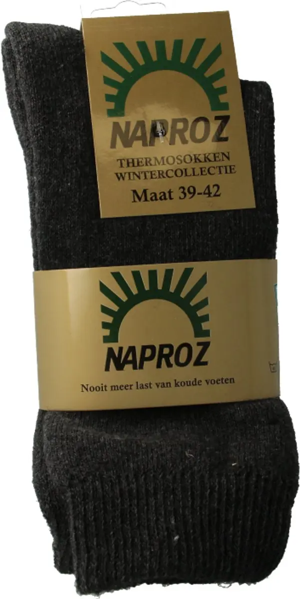 Naproz Thermo Sokken Grijs 39-42