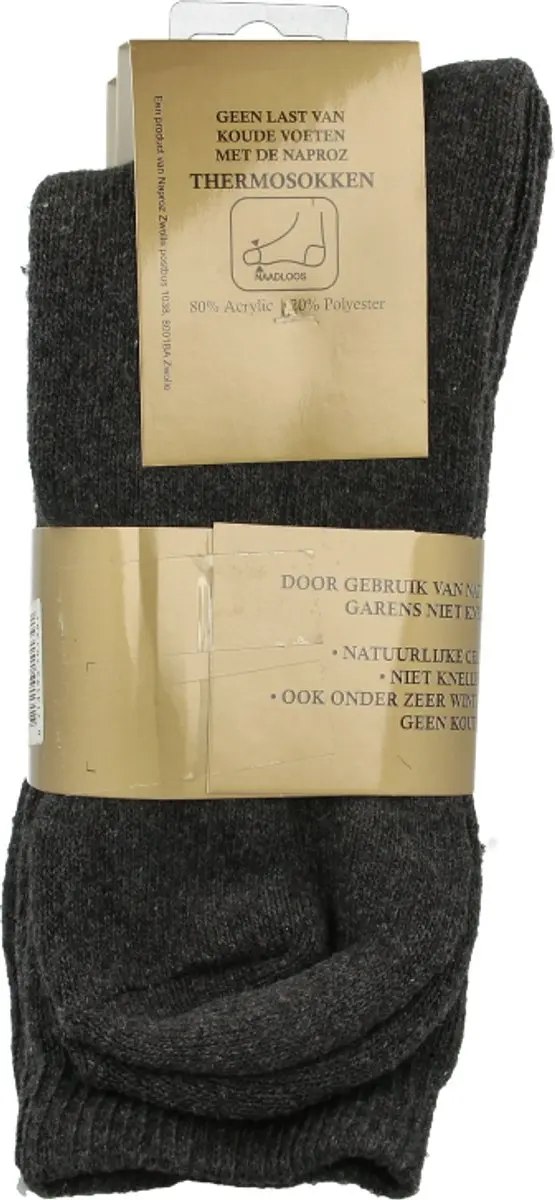 Naproz Thermo Sokken Grijs 39-42