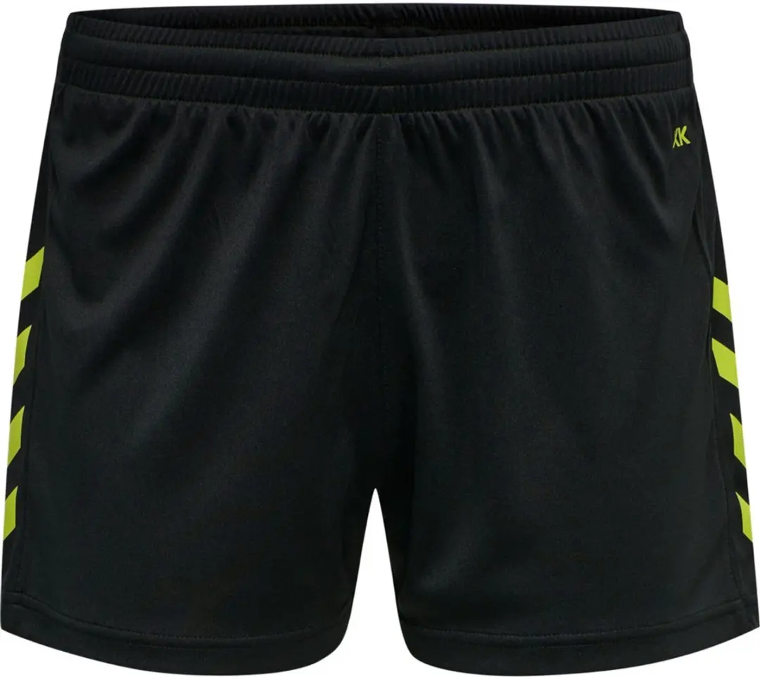 Hummel Hmlcore Xk Poly Shorts Woman - Short S - Black/Lime