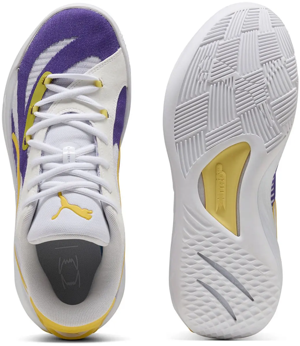 PUMA All-Pro Nitro La Basketbalschoenen 44.5 - Team Violet/Pelé Yellow