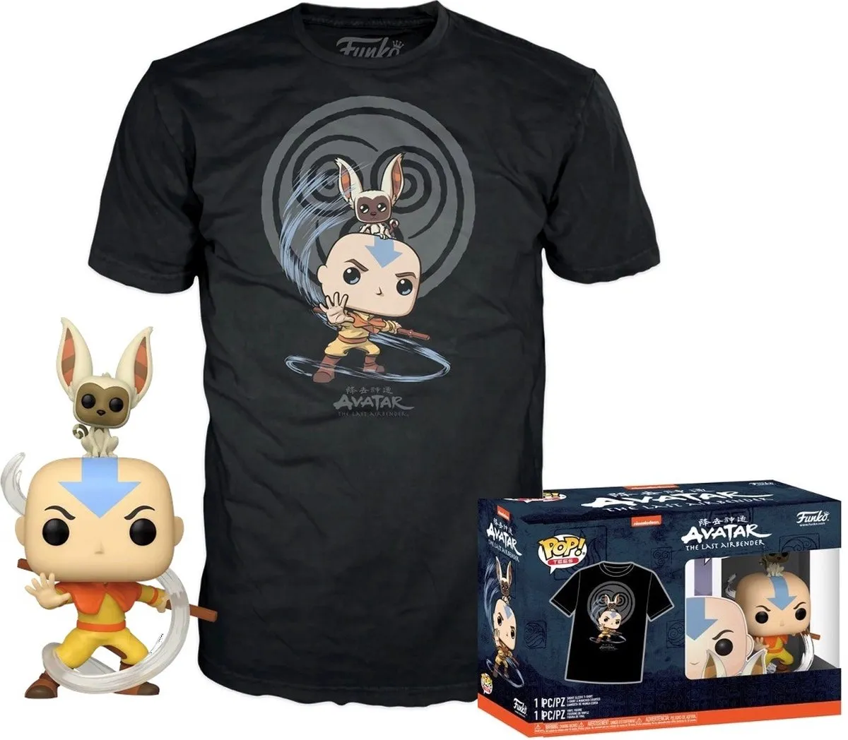 Funko Pop! Avatar Aang met Momo T-shirt Box
