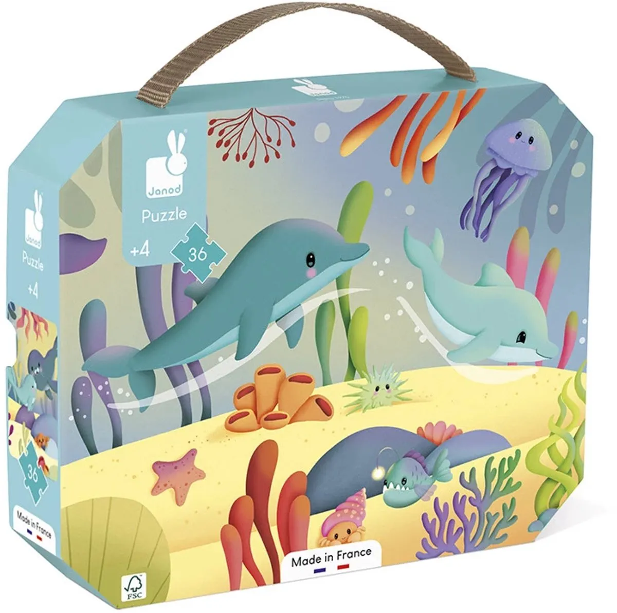 Janod Puzzel Zeedieren 36 Stuks