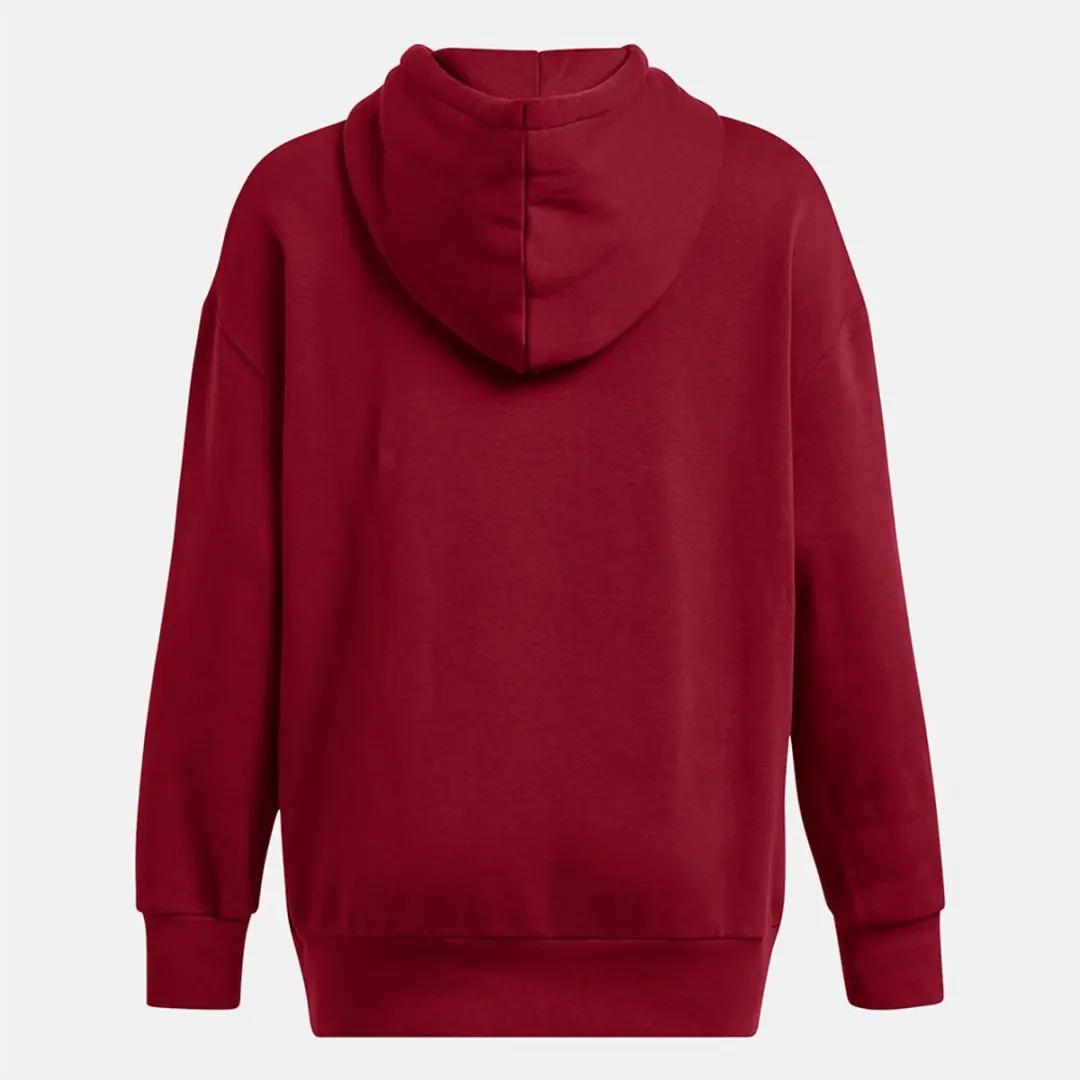Under Armour Essential Fleece Oversized Hoodie - Rood XL