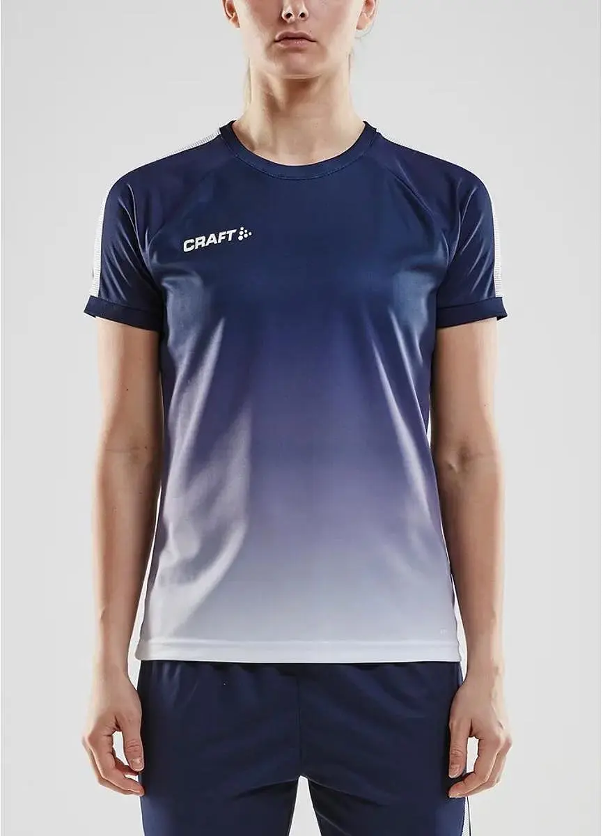 Craft Pro Control Fade Shirt Dames - Korte mouwen L - Marine