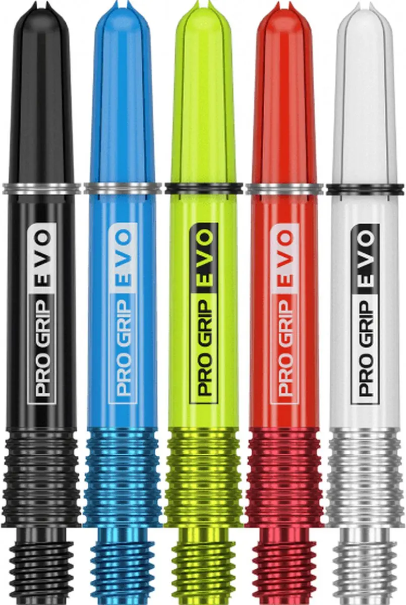 Target Pro Grip Evo Dart Shafts 380076 - 3 Stuks - Zwart