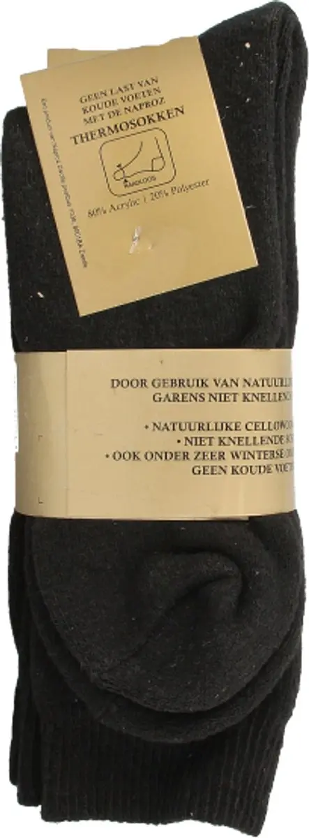 Naproz Thermo Sok - Zwart 47-49