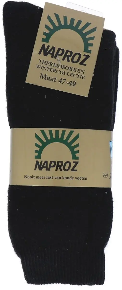 Naproz Thermo Sok - Zwart 47-49 - afbeelding 6 van 6