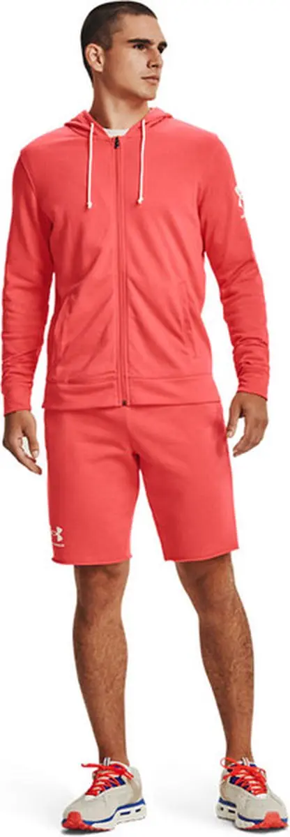 Under Armour Rival Terry Full Zip Hoody - Rood