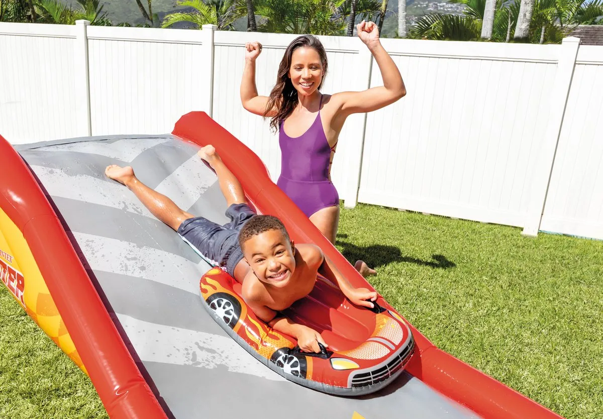 Intex Racing Fun Slide 57167NP - 2 Personen - Meerkleurig