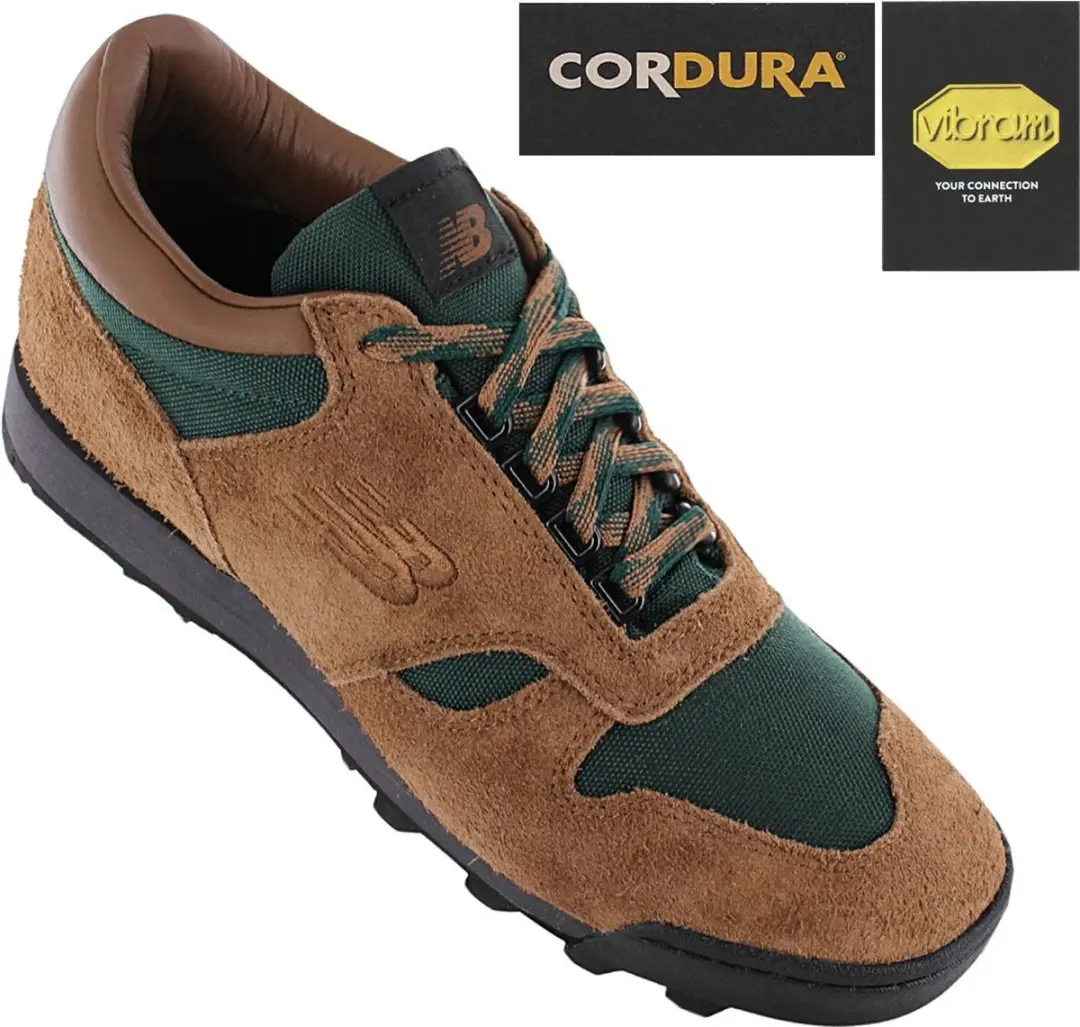 New Balance Rainier Low Vibram Heren Schoenen - Bruin-Groen - Maat 40