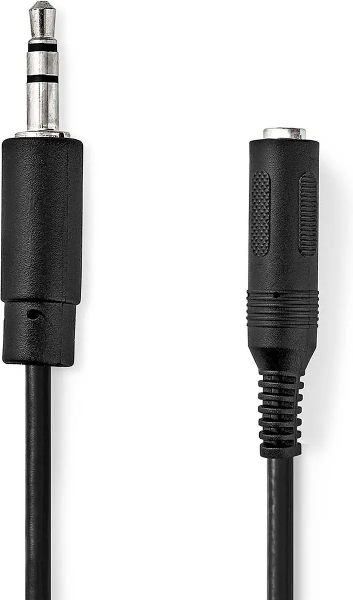 Nedis Stereo-Audiokabel 3,5mm Male - 6,35mm Female 0,20m - Zwart