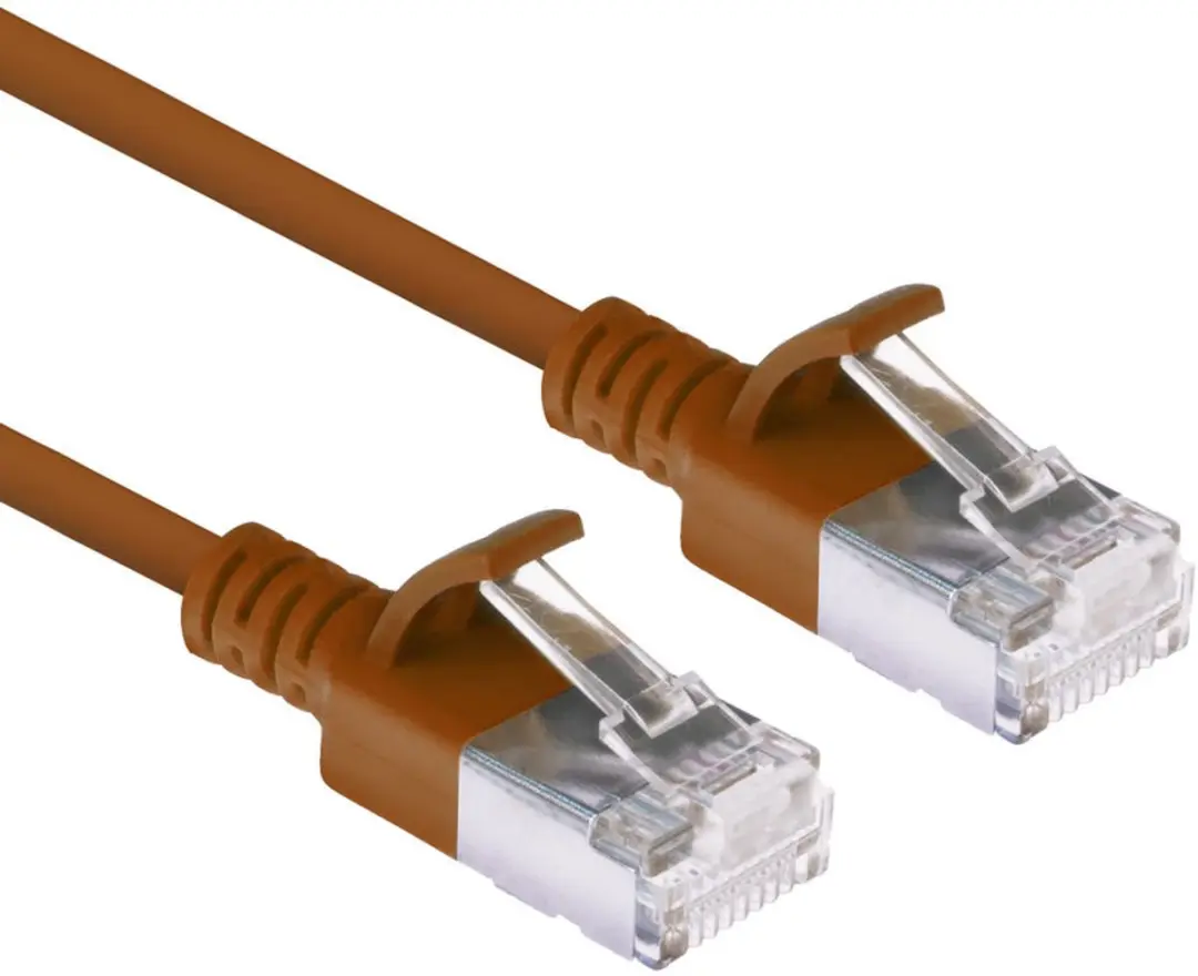 ACT Bruine LSZH U/FTP CAT6A Patchkabel 1m