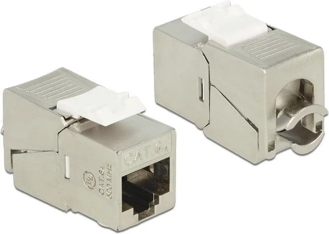 Delock STP CAT6a Keystone Module RJ45