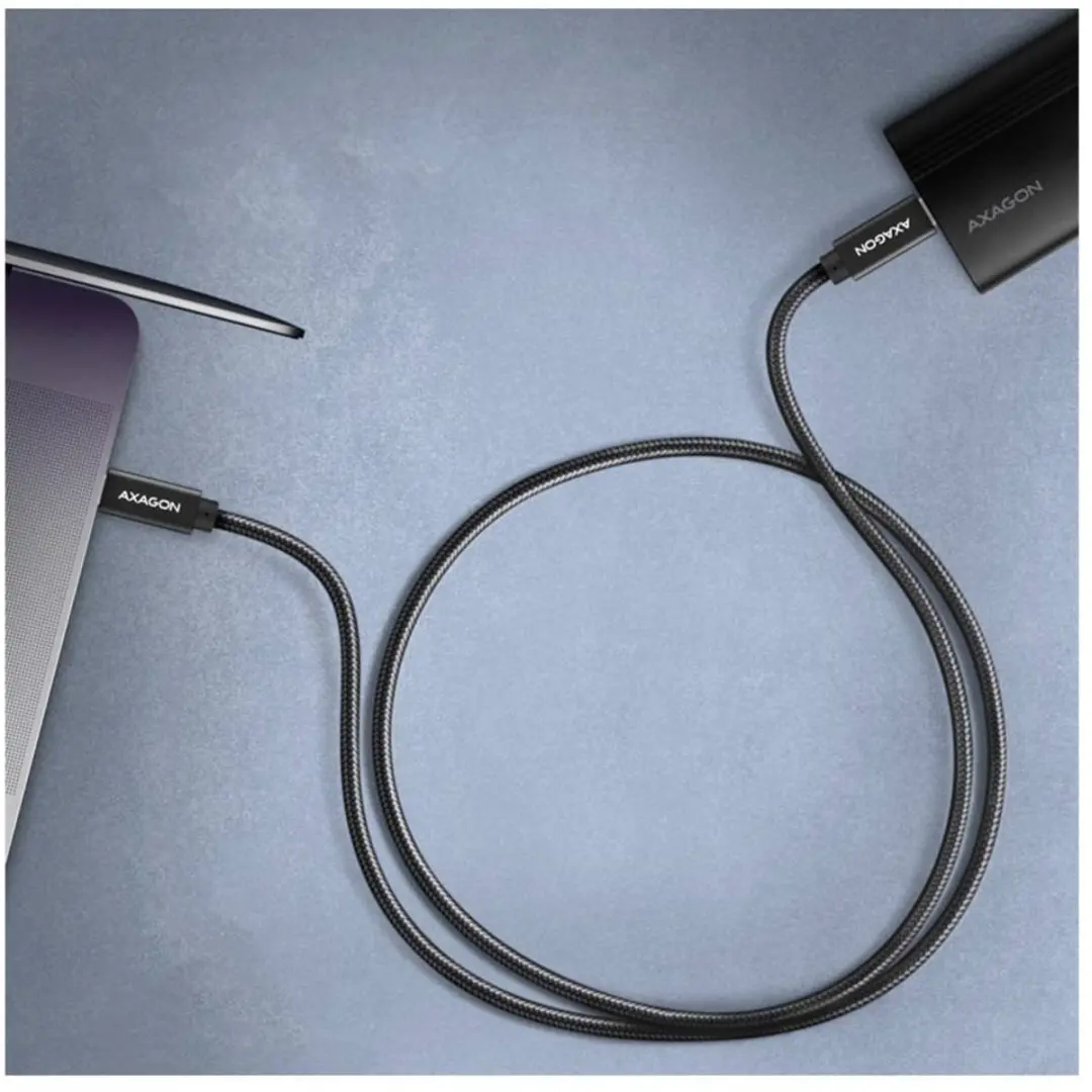 Axagon BUCM32-CM10AB USB-C Kabel 1m - USB 3.2 Gen2 - Zwart