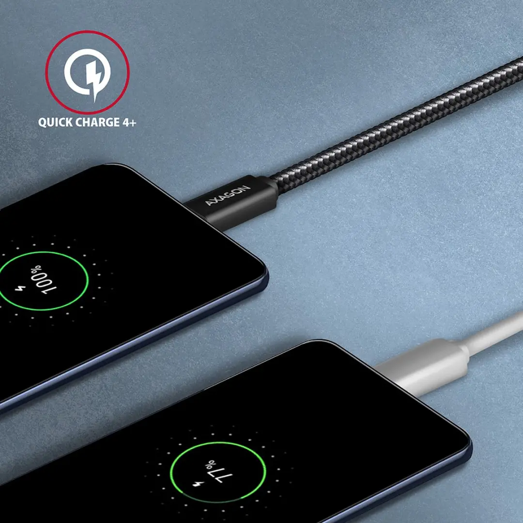 Axagon BUCM32-CM10AB USB-C Kabel 1m - USB 3.2 Gen2 - Zwart