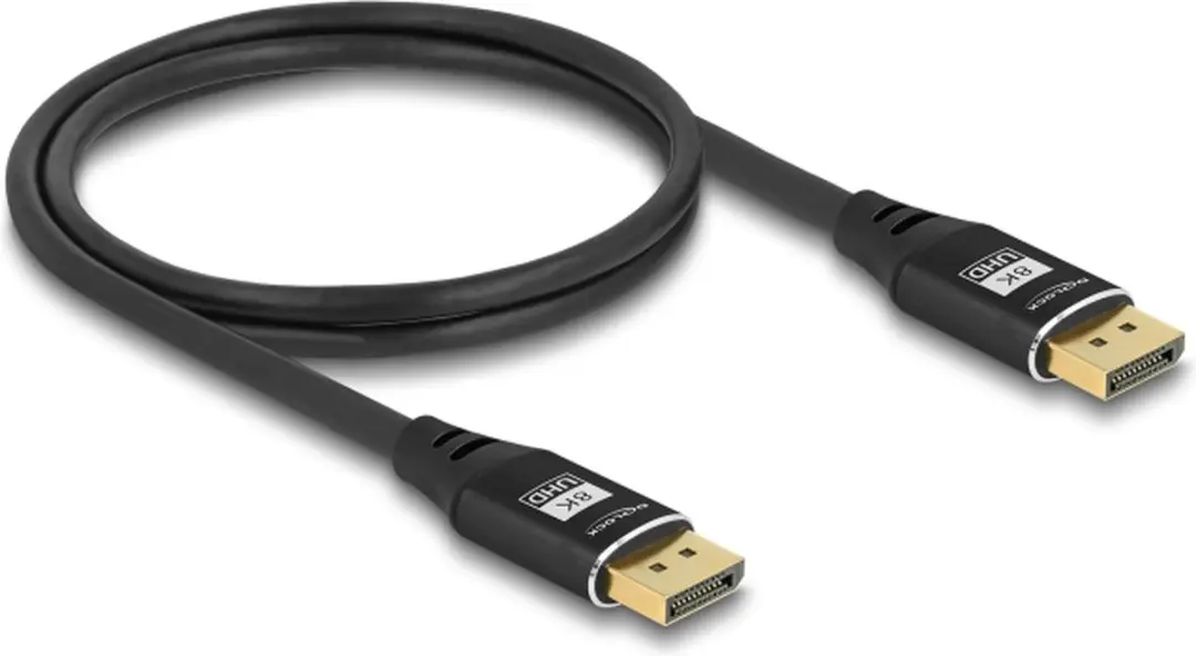 Delock DisplayPort Kabel 8K 60Hz 5m - Zwart
