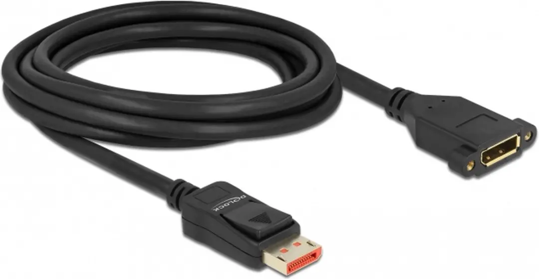 Delock DisplayPort Inbouwadapter 1.4 5K/8K 60Hz - 3m Zwart