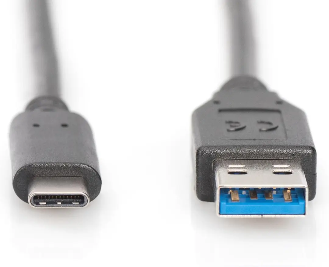 Digitus USB3.0-C/USB3.0-A Kabel 1m - Zwart