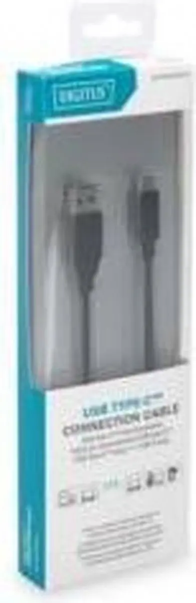 Digitus USB3.0-C/USB3.0-A Kabel 1m - Zwart