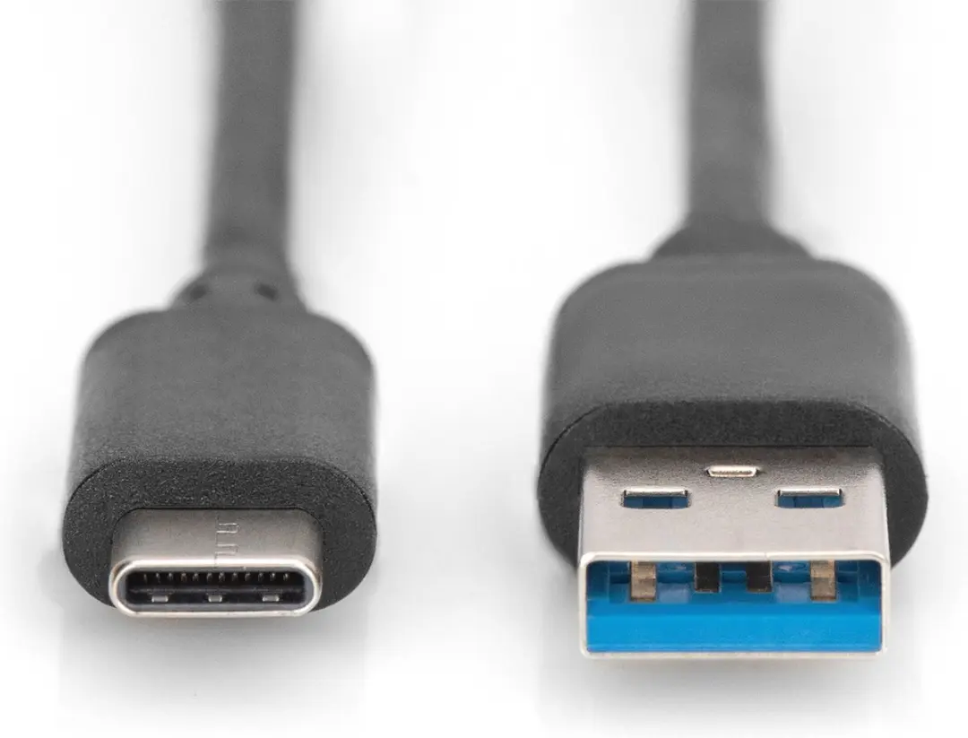 Digitus USB3.0-C/USB3.0-A Kabel 1m - Zwart