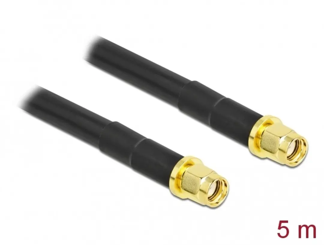 Delock Antennekabel RP-SMA naar RP-SMA 5m