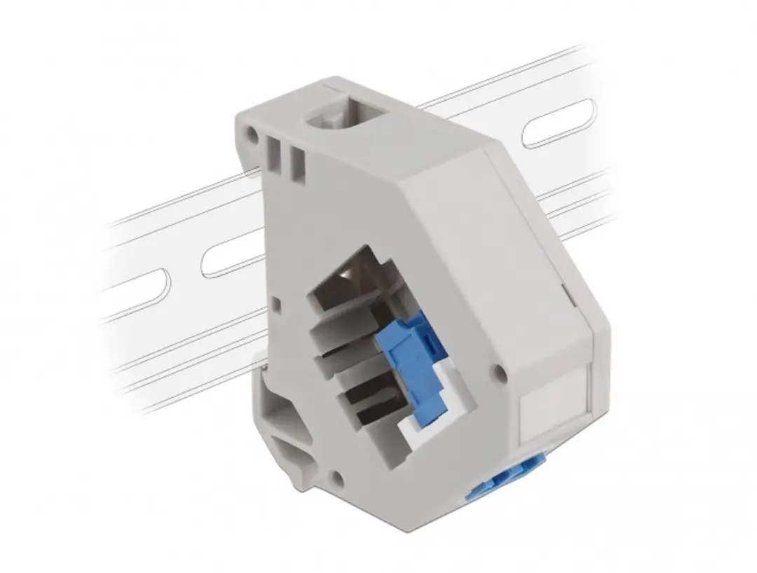 Delock DIN-rail Adapter LC Duplex blauw