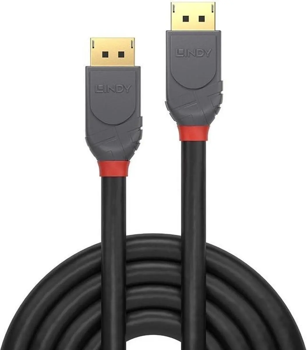 Lindy Anthra Line DisplayPort Kabel 1.4 - 3m - Zwart - afbeelding 6 van 6