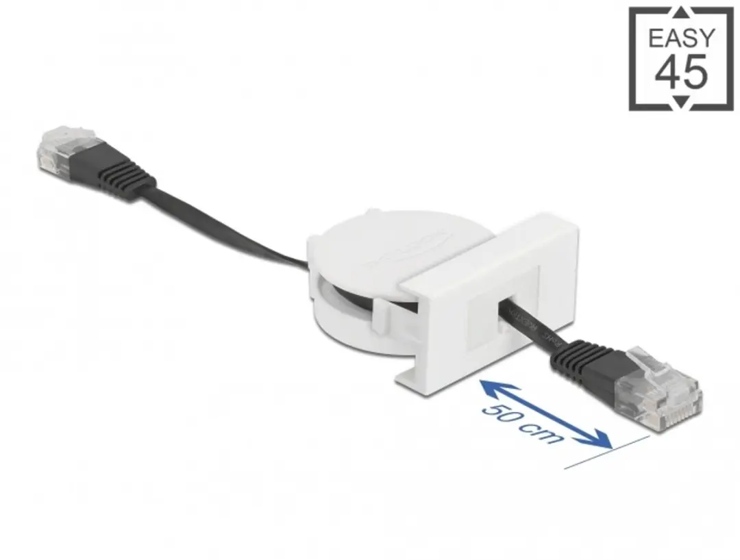 Delock Easy 45 Module Network Retractable RJ45 Kabel Cat.5e
