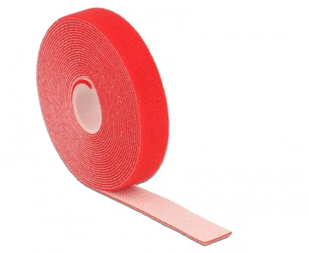 Delock Klittenbandrol 20mm Rood