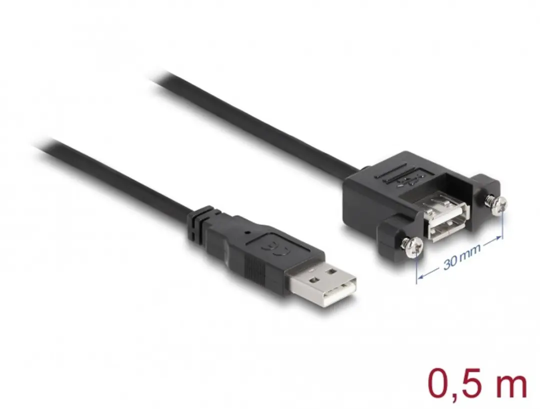 Delock USB 2.0 Type-A Kabel 0,5m