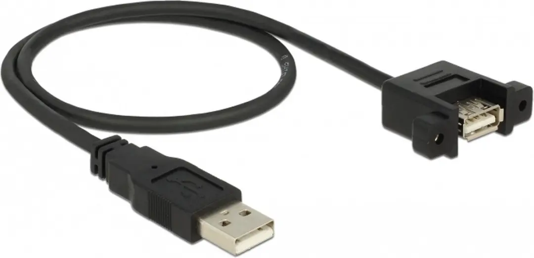Delock USB 2.0 Type-A Kabel 0,5m - Zwart