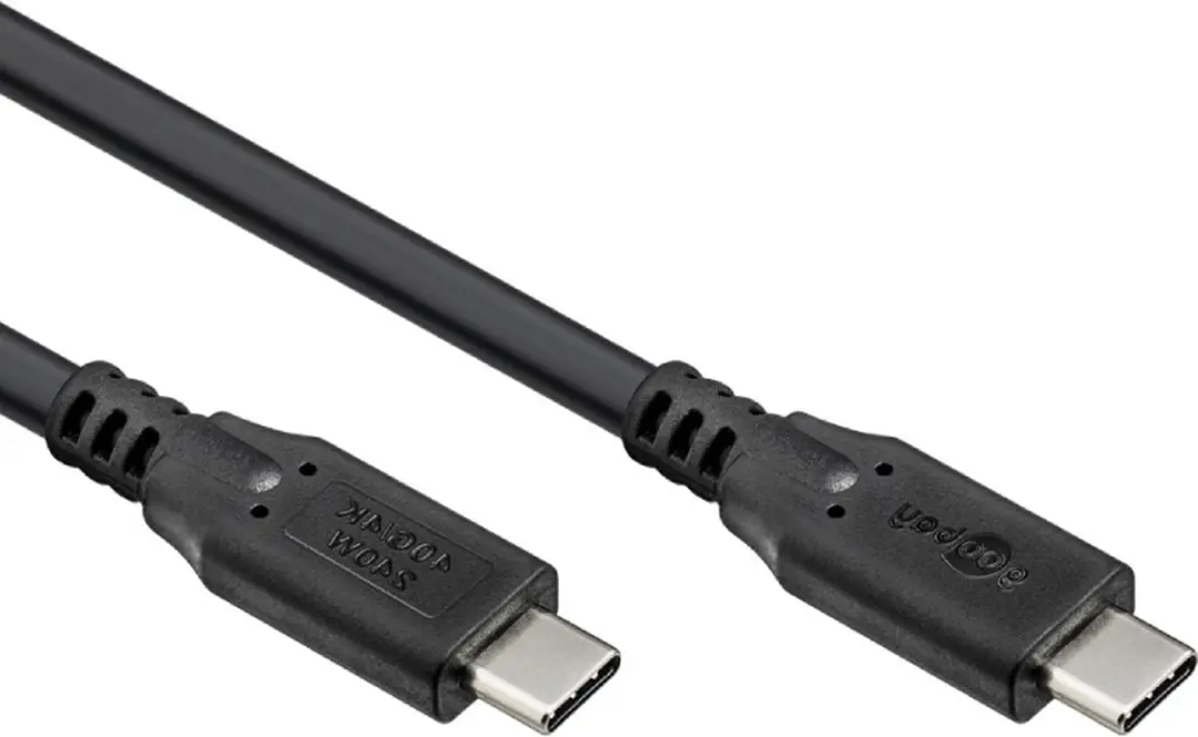Goobay USB4 USB-C Kabel 40Gbps 240W 1,8m - Zwart