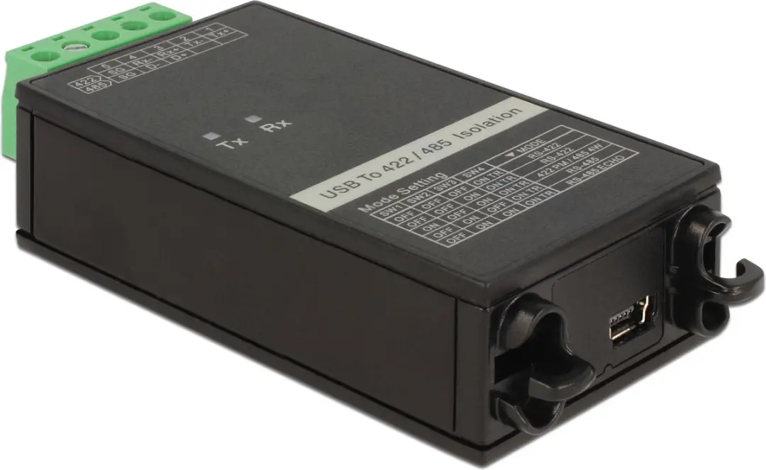 Delock USB naar RS-422/485 Converter 62501 - Zwart/ Groen