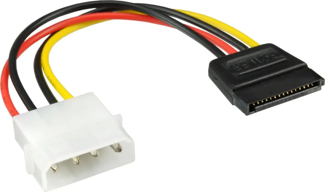 InLine SATA (v) naar Molex (m) Adapter 0,30m