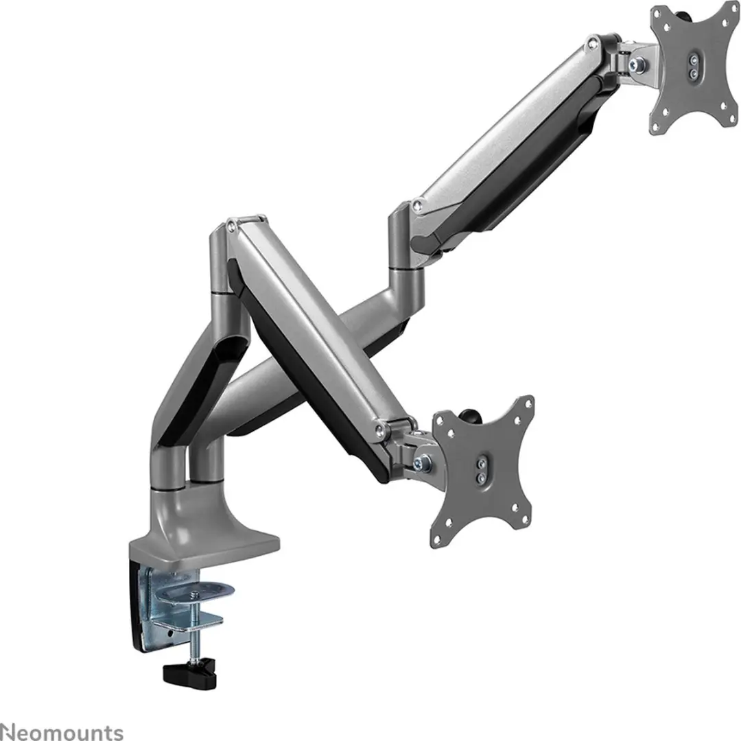 Neomounts NM-D750DSILVER Monitorarm 2 schermen 10-32" - Gasveer - Zilver - afbeelding 6 van 6