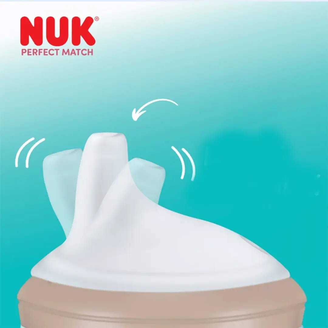 NUK Perfect Match Oefenfles 150ml - Beige