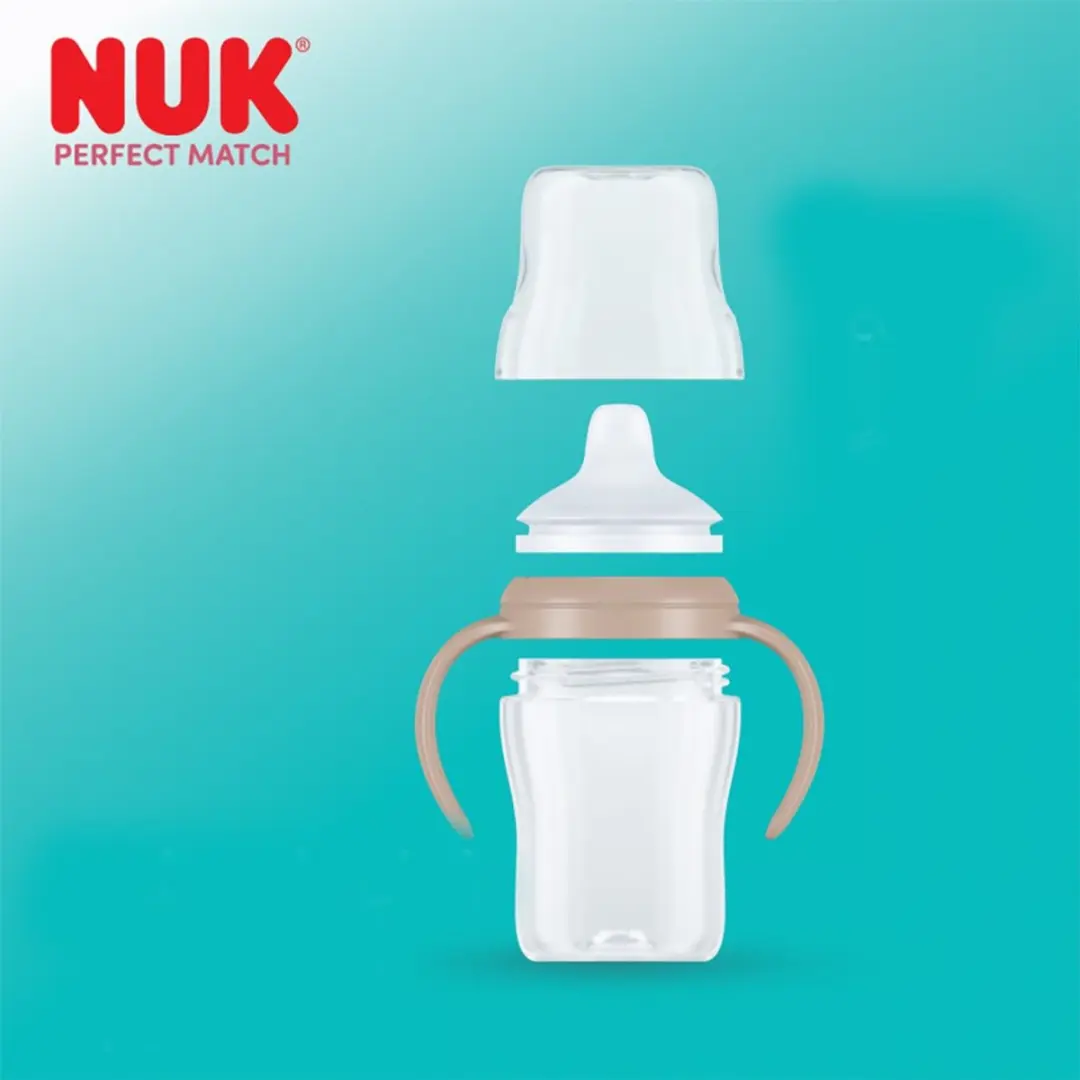 NUK Perfect Match Oefenfles 150ml - Beige
