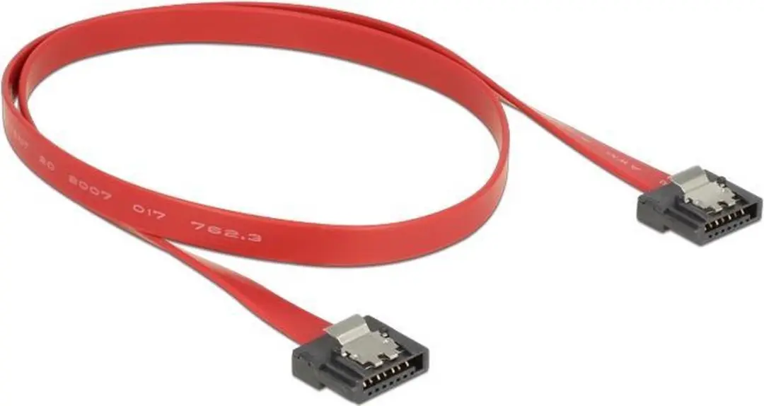 Delock SATA FLEXI Datakabel 6Gbit/s - 0,5m - Rood