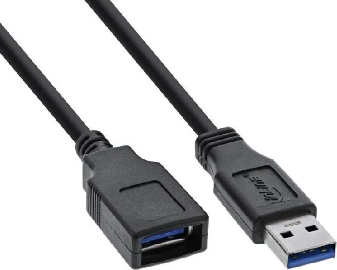 InLine USB3.0 Verlengkabel 2m - 2A - Zwart