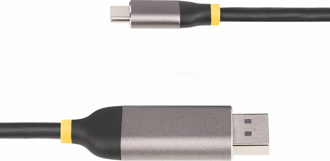 Startech 142-USBC-DP-8K-10F USB-C naar DisplayPort Kabel - 8K 60Hz - Zwart/Grijs