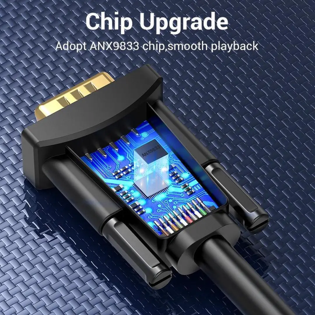 Vention DisplayPort naar VGA Kabel 1080P 2m - Zwart