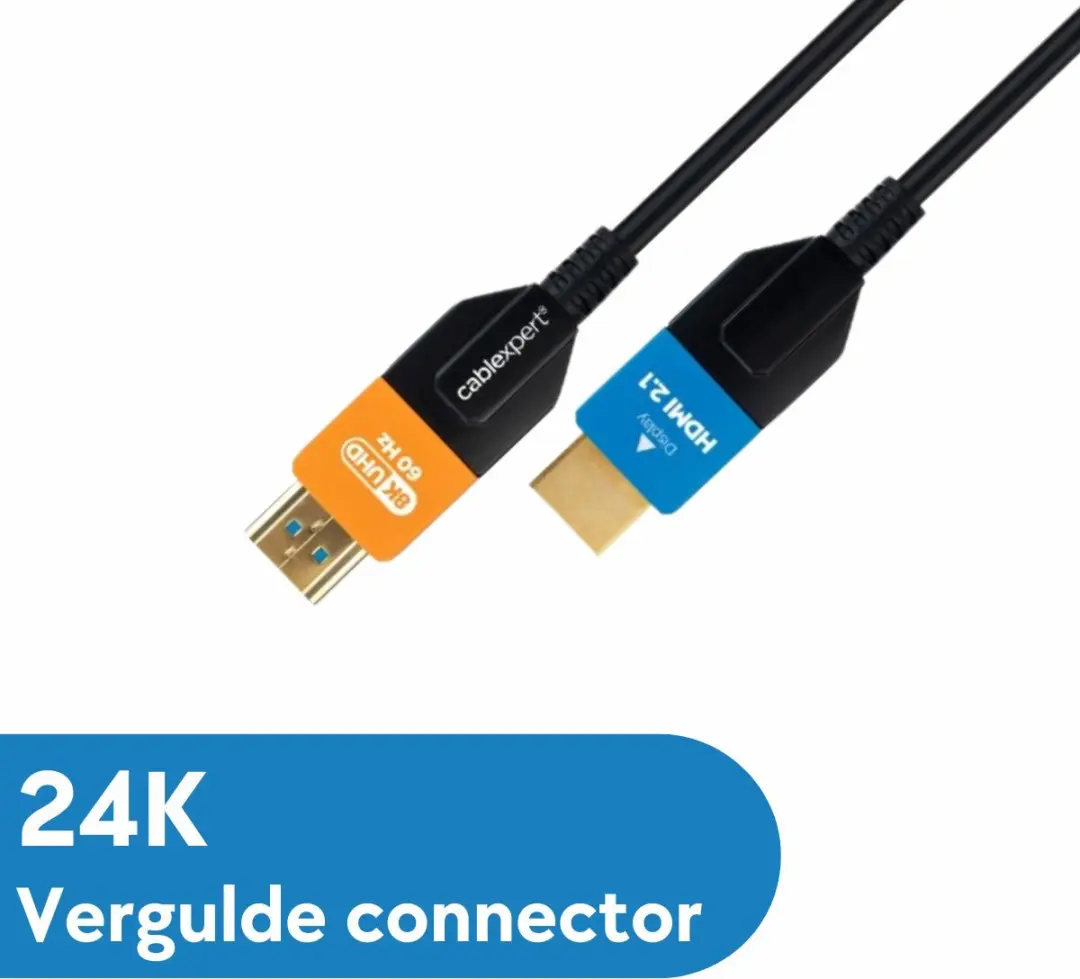 Gembird HDMI 2.1 Glasvezelkabel 10m - 8K60Hz - eARC - Zwart