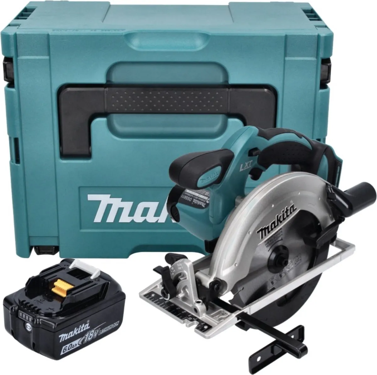 Makita DSS 611 G1J Accu-cirkelzaag 18V 165mm - 1x 6,0Ah Accu - afbeelding 4 van 5